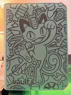 Meowth - Vault X Standard Binder - Metal Green