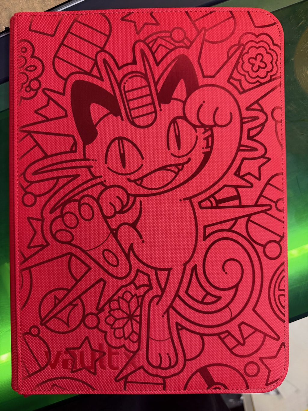 Meowth - Vault X Standard Binder - Red